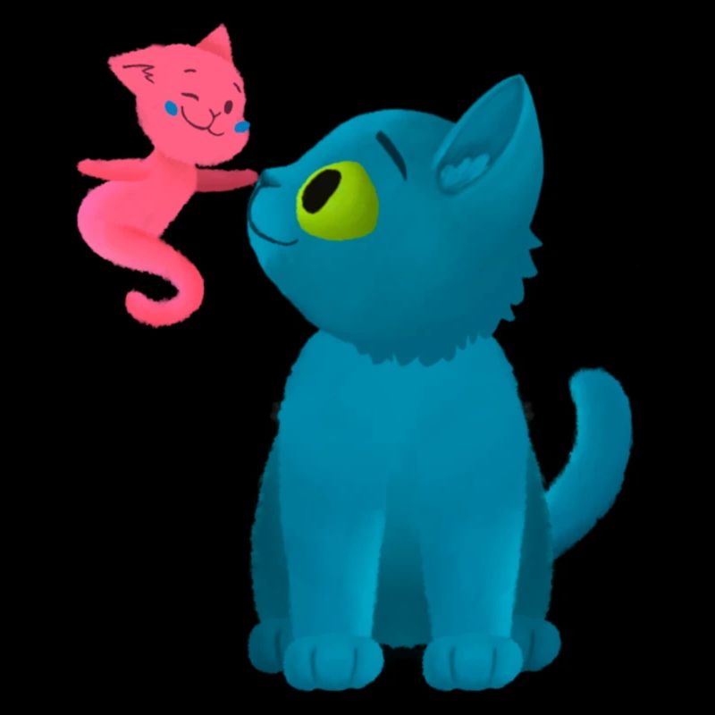 Chat mignon et fantôme