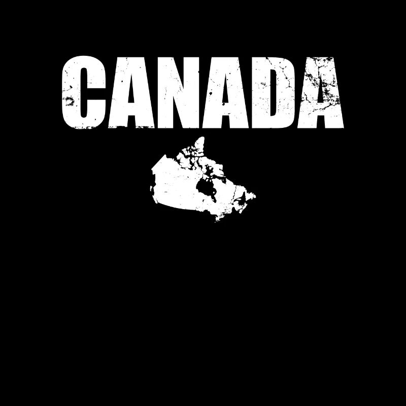 Canada Vintage Map Canada Canadiens canadiens