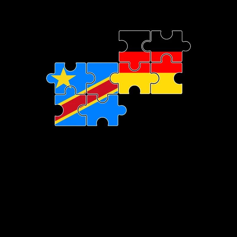 RD Congo Allemagne Drapeau Allemand Congolais