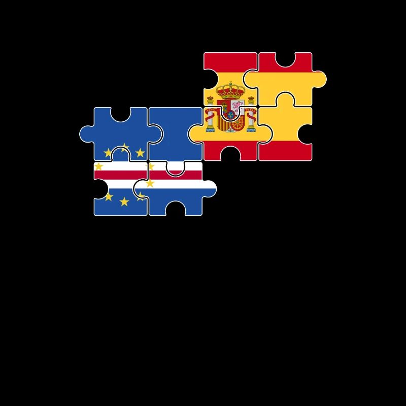 Cap-Vert Espagne Drapeau Espagne Cap-Vert