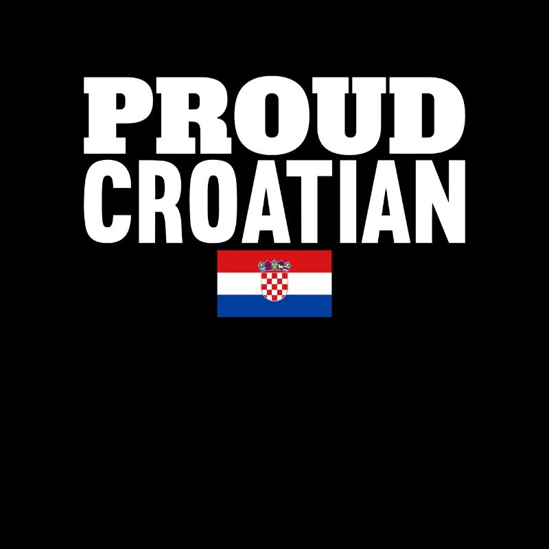 Fier croate Croatie Drapeau croate Croate