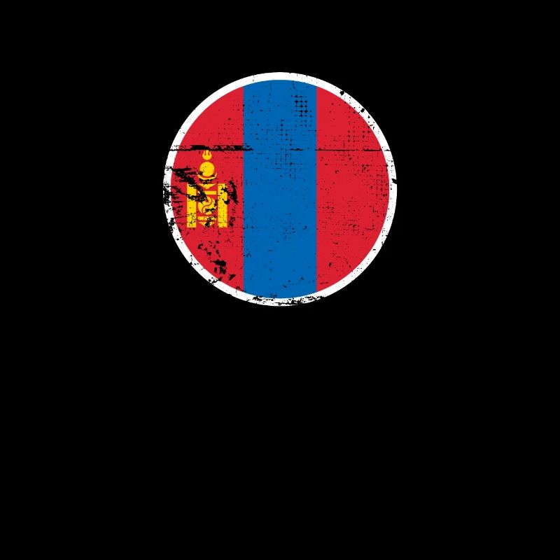 Mongolie Vintage Drapeau mongol