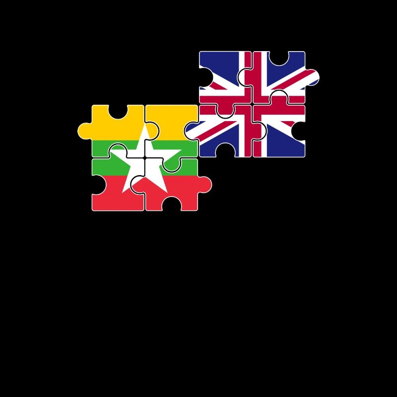 Myanmar Drapeau du Royaume-Uni Myanmar britannique