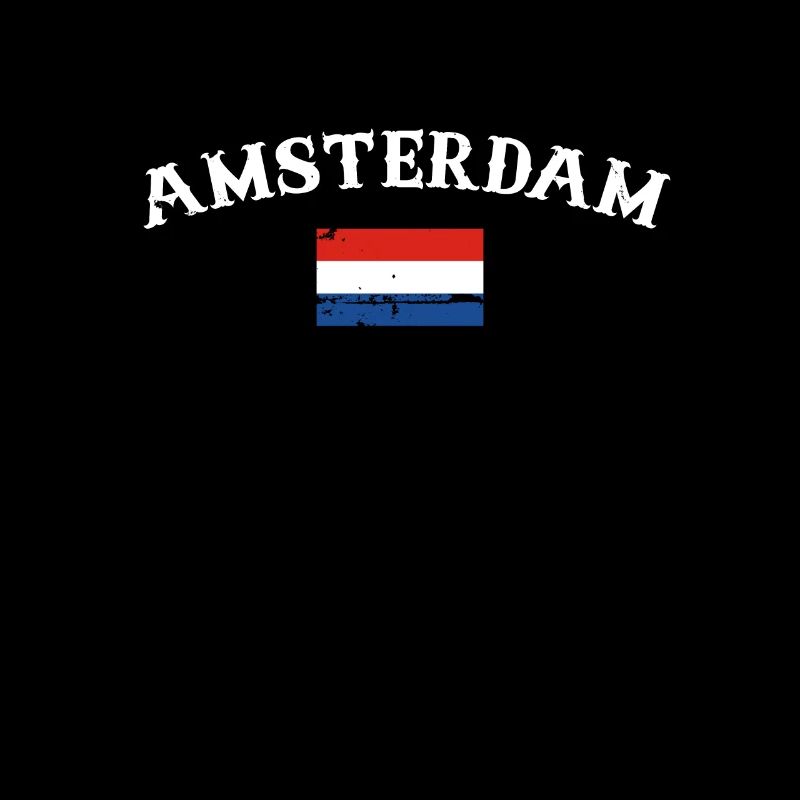 Amsterdam Netherlands Vintage Flag
