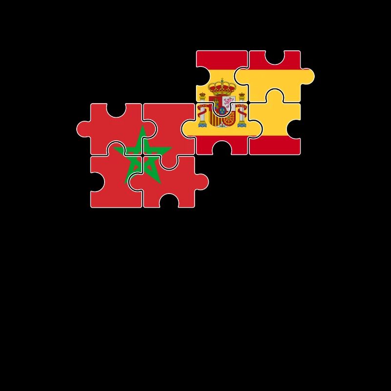 Maroc Espagne Drapeau Espagnols Marocains