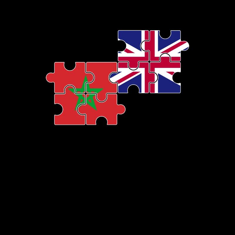Maroc Royaume-Uni Drapeau Britannique Marocain