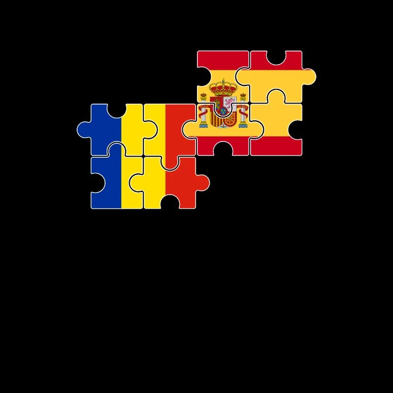 Roumanie Espagne Drapeau Espagnol Roumain