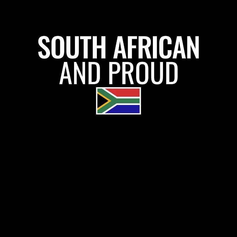 Drapeau sud-africain et fier de l’Afrique du Sud