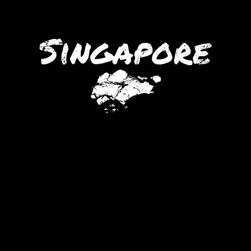 Carte vintage de Singapour Singapour Singapourienne