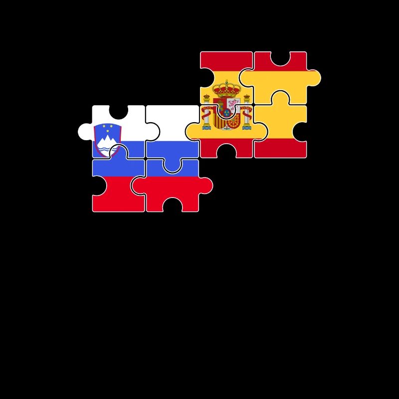 Slovénie Espagne Drapeau Espagnol Slovène