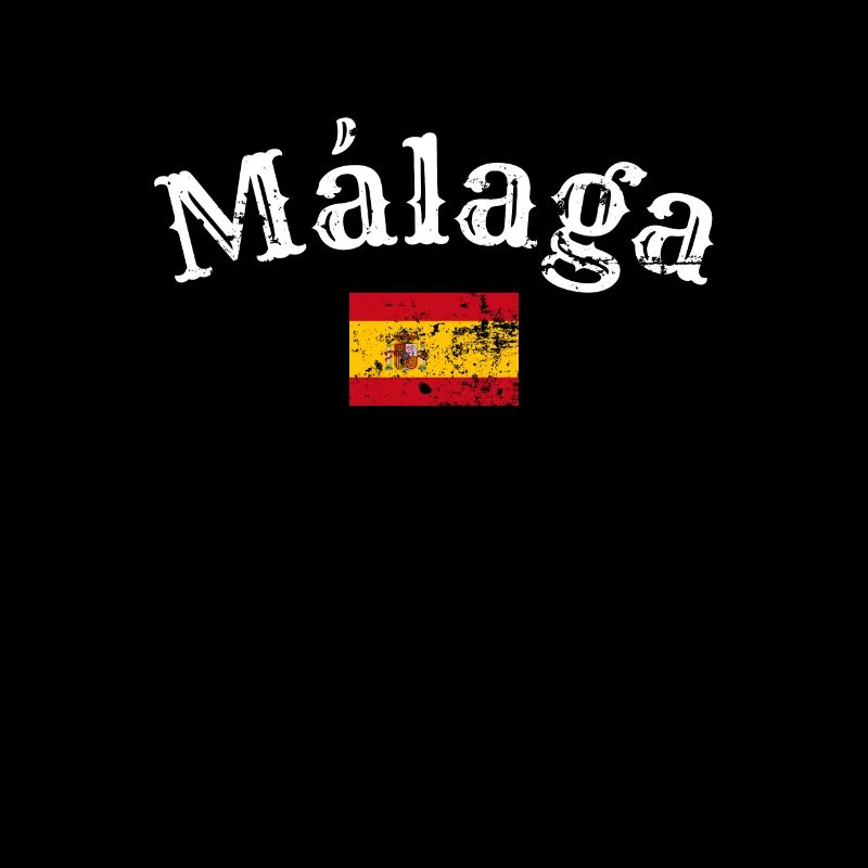 Malaga Vintage Spanien Spanische Flagge Spanier
