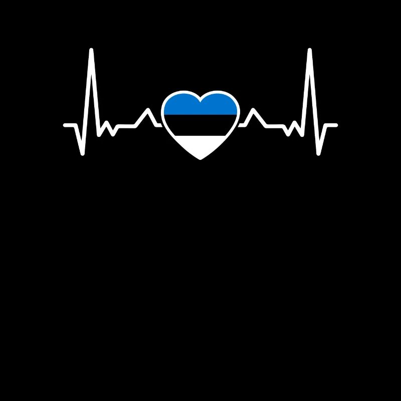 Estonie Heartbeat Drapeau Este