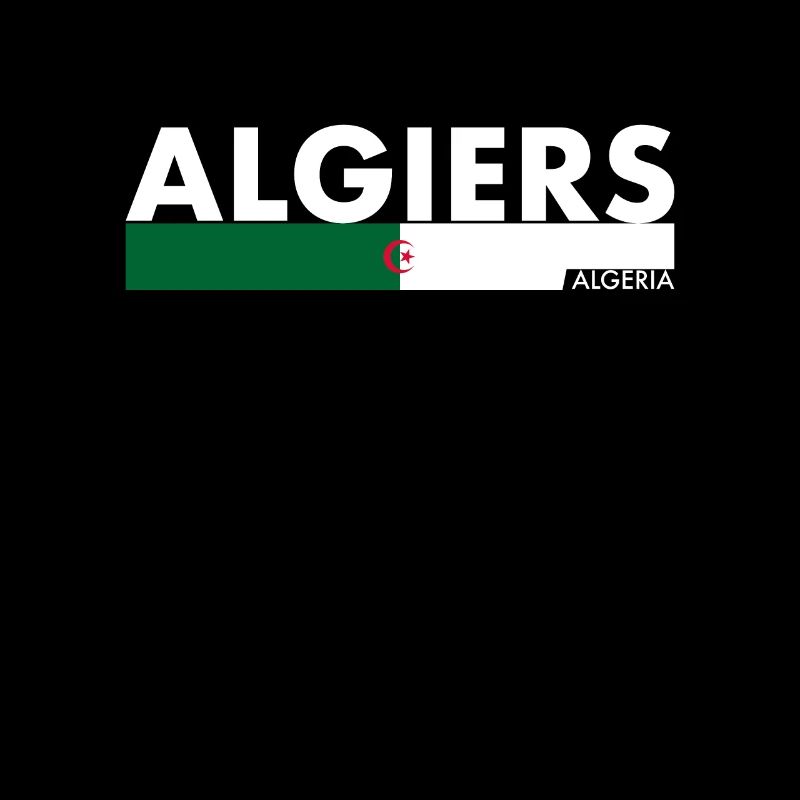 Alger Algérie Drapeau Algérien Algérien