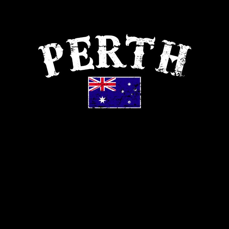 Perth Australia Vintage Australian Flag