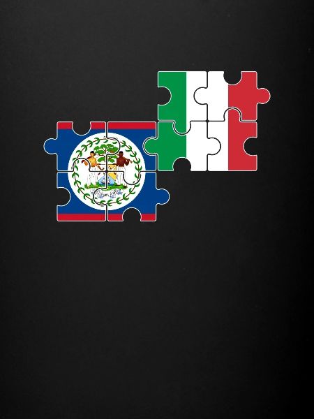 Belize Italie Drapeau Belizer