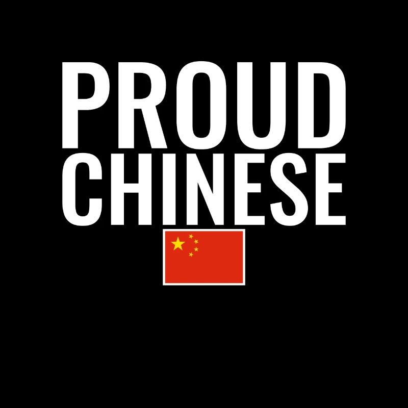 Fier drapeau chinois chinois