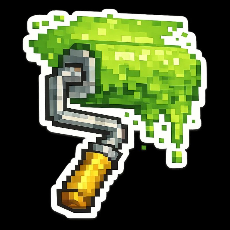 Pixel Farbrolle Grün