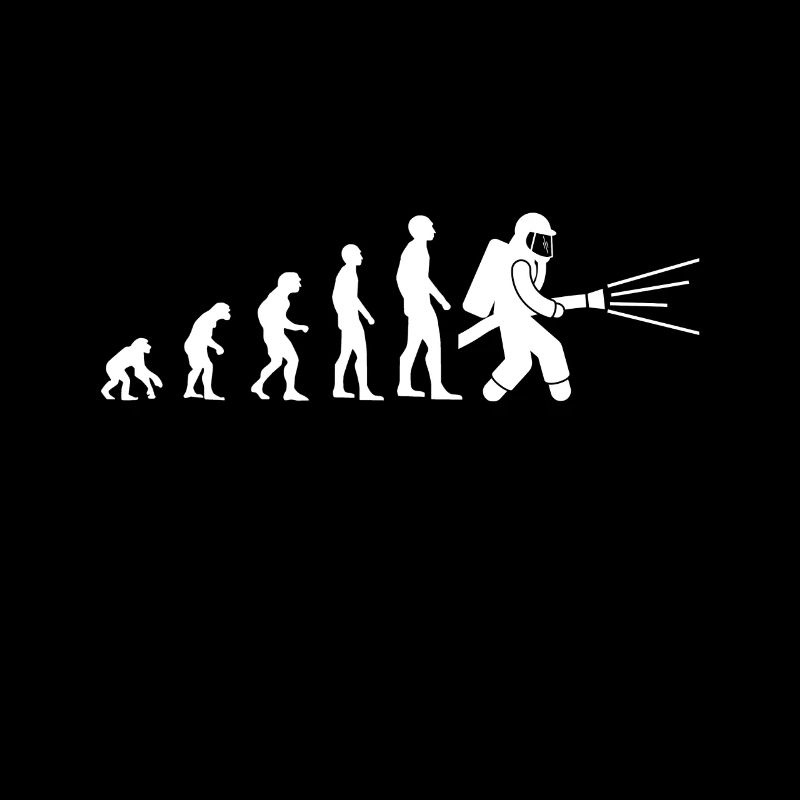 t shirt evolution firefighter humor firefighters gift