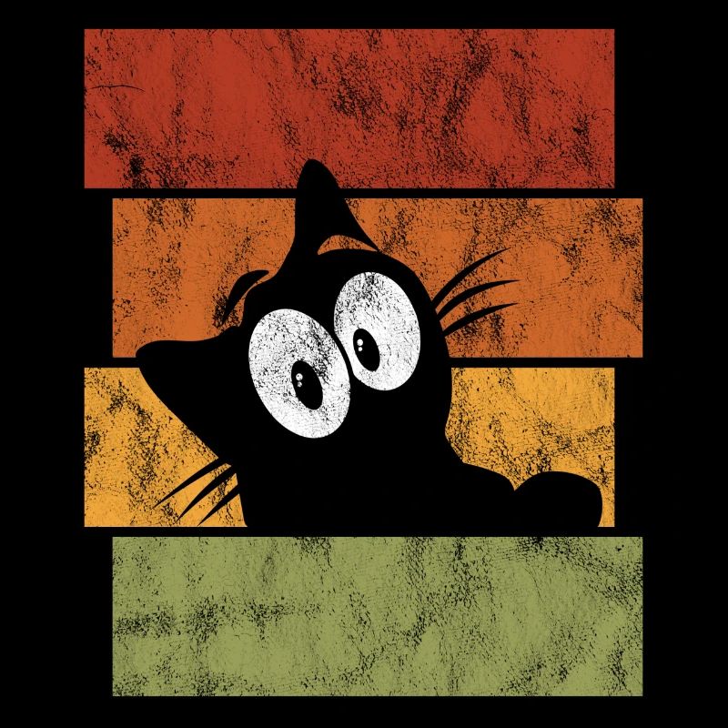 Chat chat rétro chat miaau
