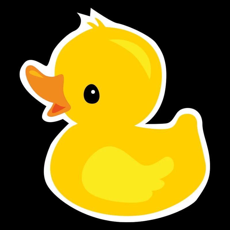 Caneton mignon comme canard en caoutchouc