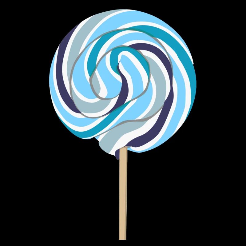 Blauer Lolli mit Stiel