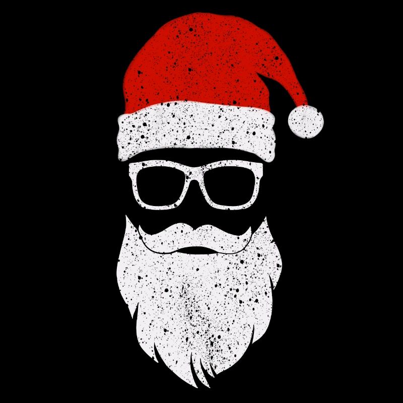 Hipster Noël Père Noël Barbe