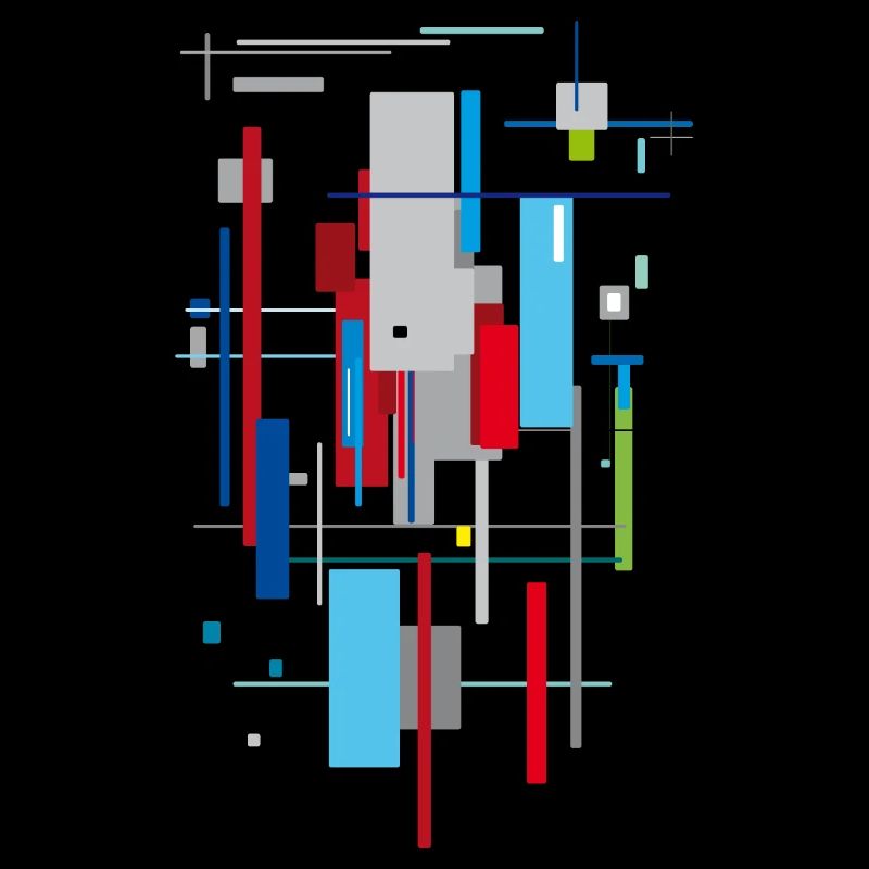 Abstract Bauhaus pattern