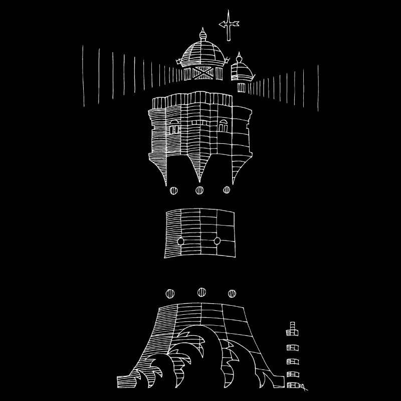 Lighthouse Red Sand - white