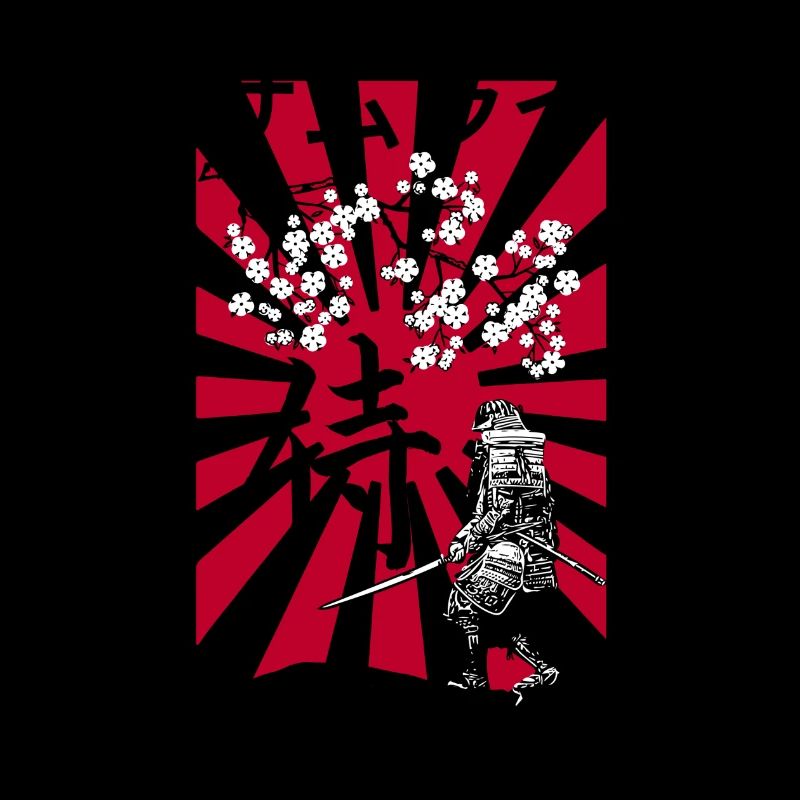 Japan sakura samurai