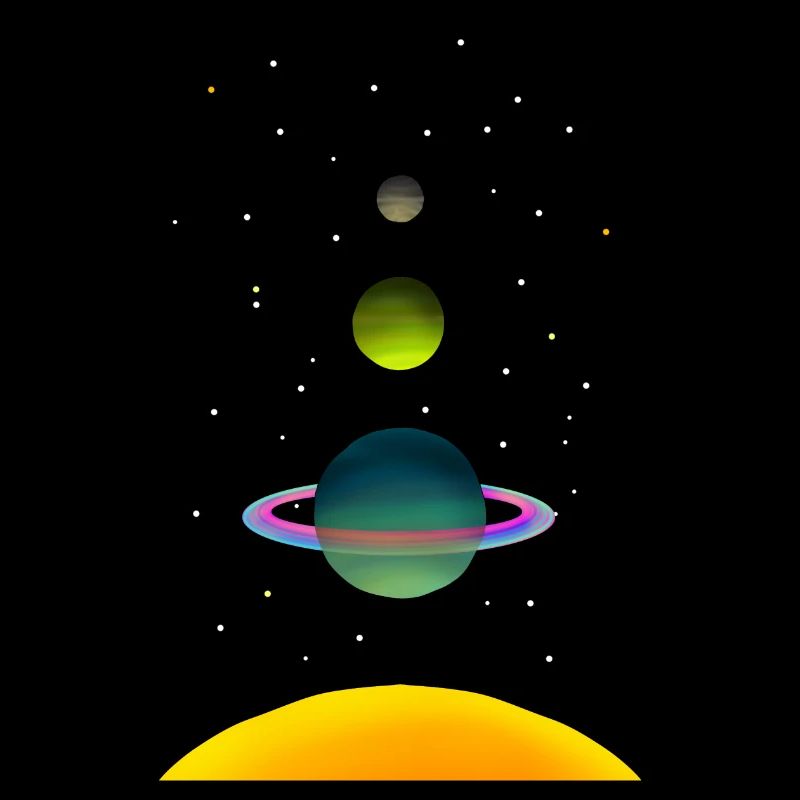 Planètes alignées