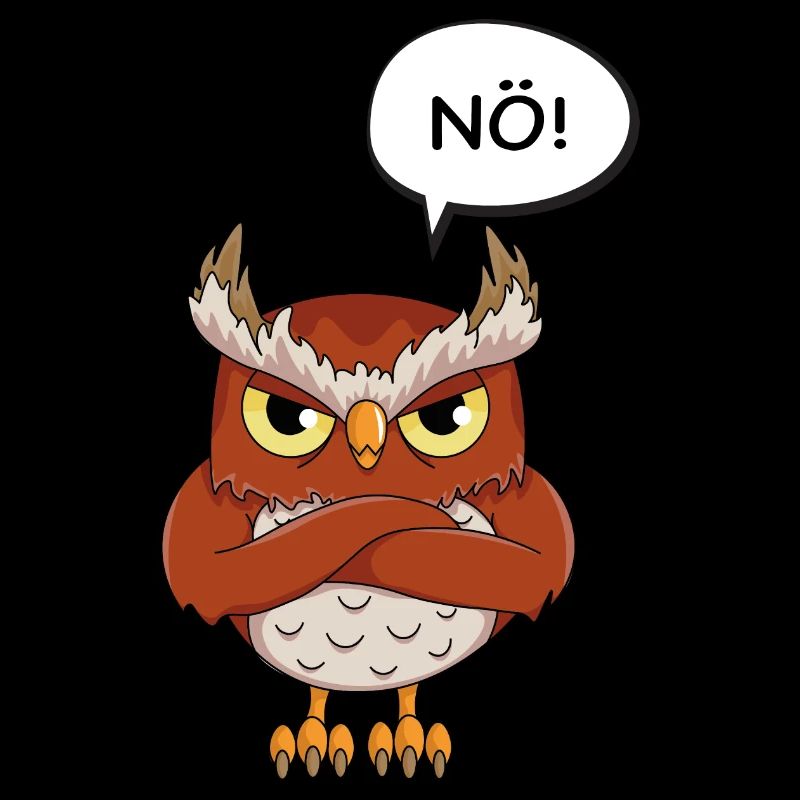 Statement Eule Tier Fans lustiger Vogel Geschenk