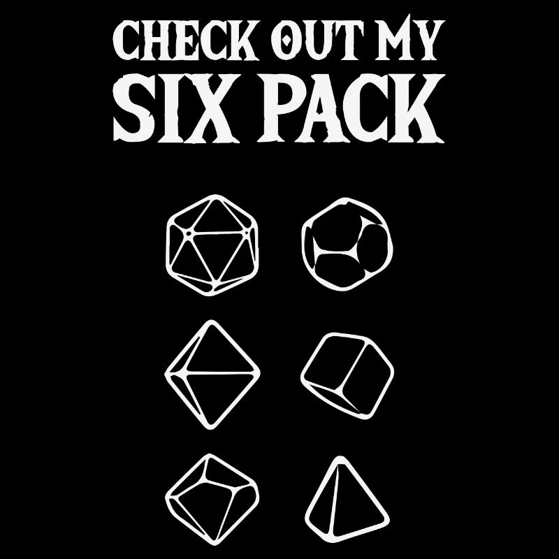 Dungeons Würfel RPG Check Out My Six Pack Tabletop
