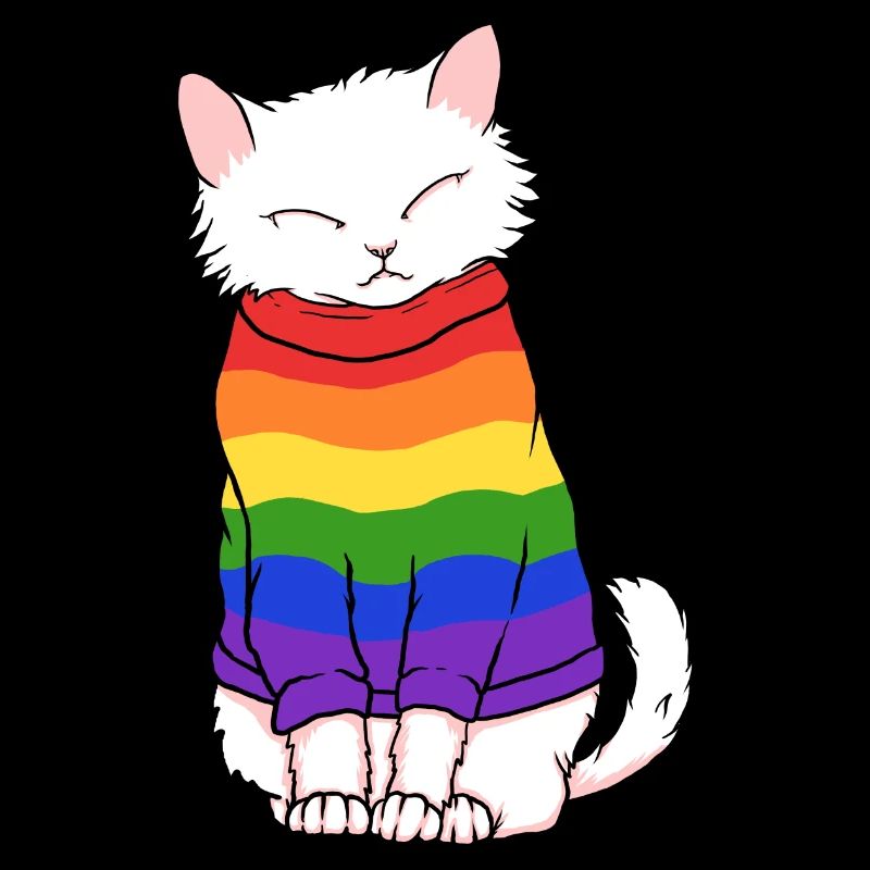 Niedliche LGBTQ-Katze