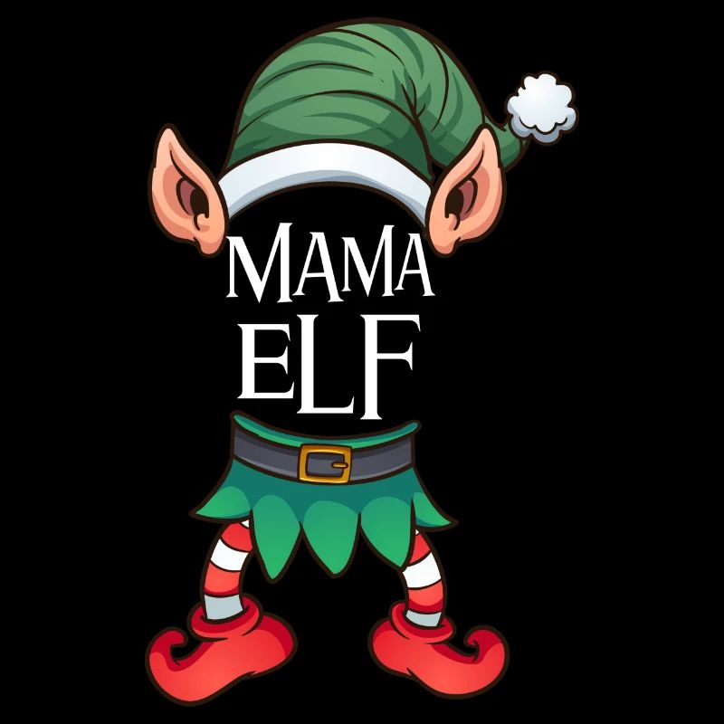 Mama Elfe de Noël Elfe de Noël