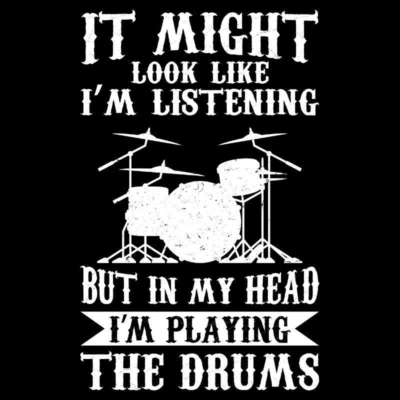 Cool drums musician drummer gift