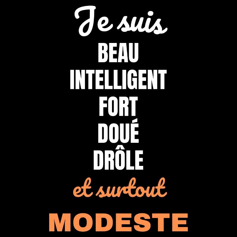 Je suis modeste