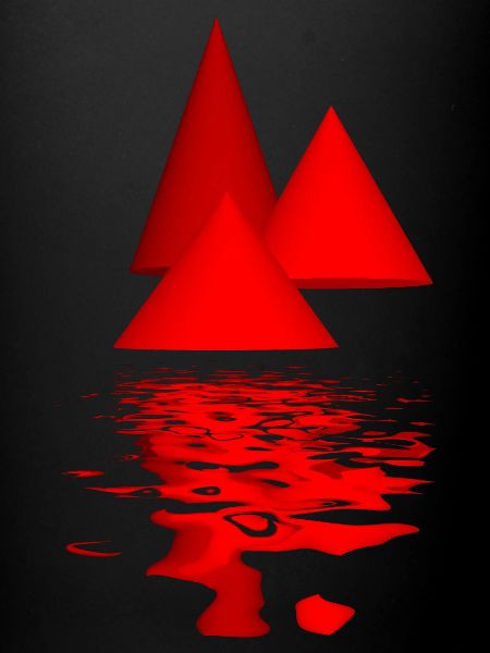 red cones