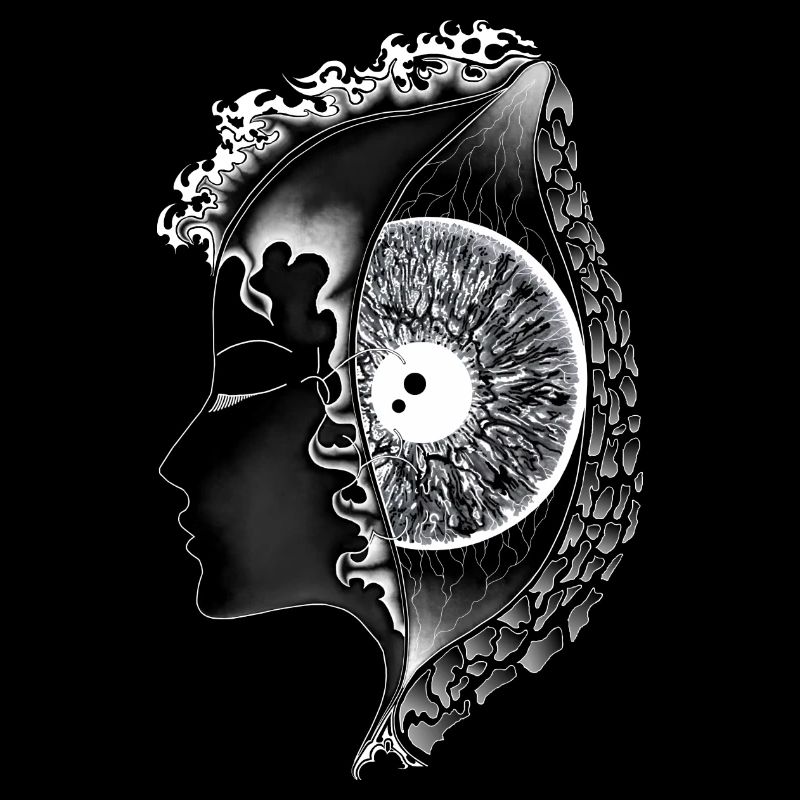Big Eye White, Eye, Vertical, Realistic