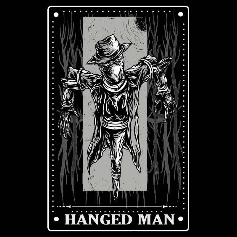 Gothic - Hanged Man - Tarot Card Design