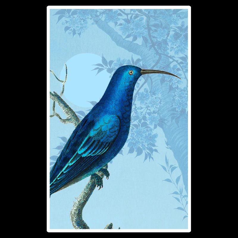 Magischer blauer Vogel