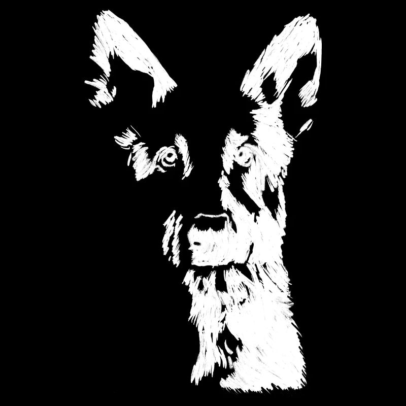 Deutscher Schäferhund im Porträt