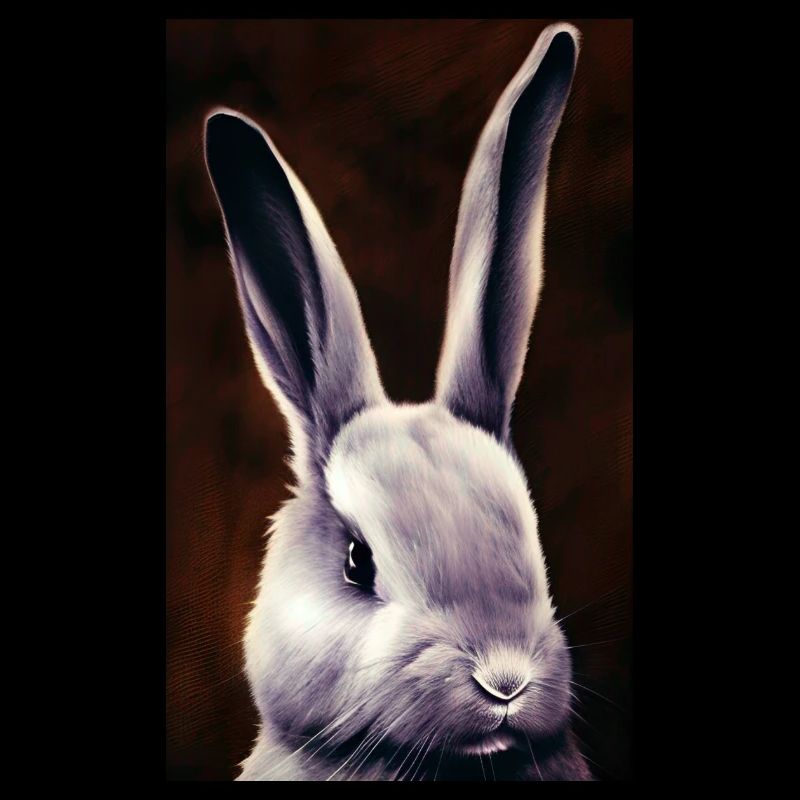 Cool Comic Portrait of a rabbit