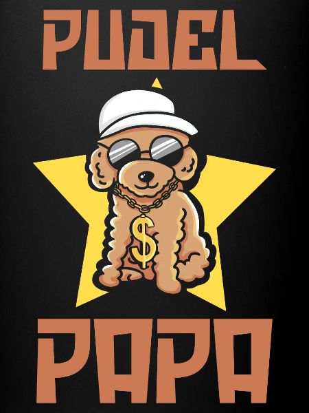 Papa caniche chien