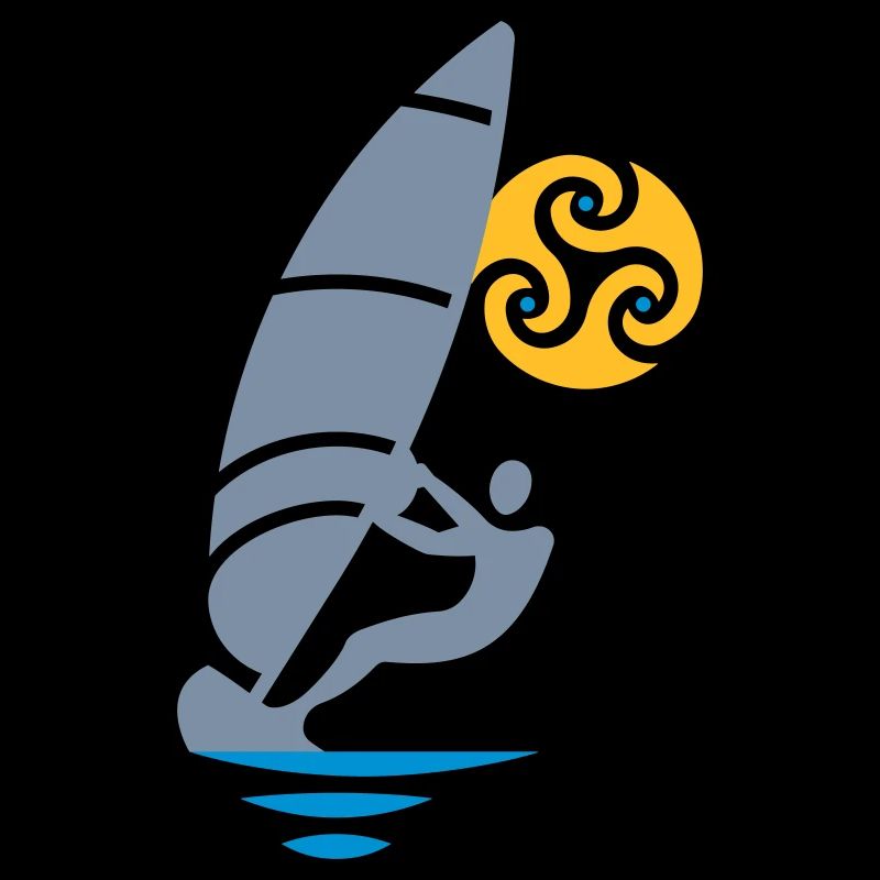 Planche à voile tribale