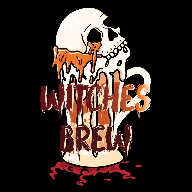 Witches brew witch brew Halloween skull skull