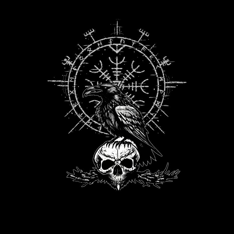 Gothic Viking raven