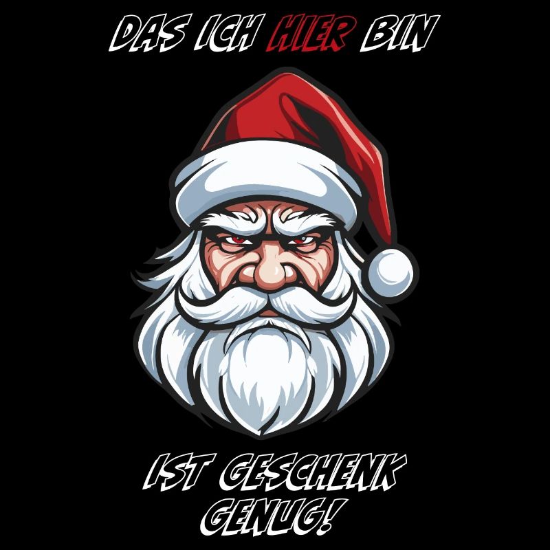 Genervter Weihnachtsmann