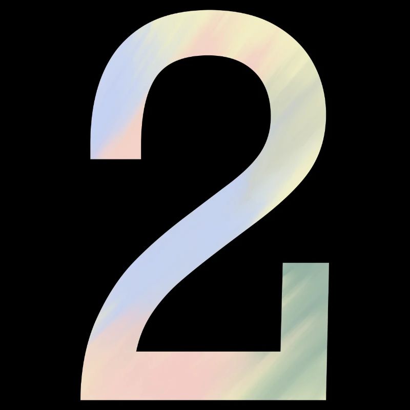 2 in pastellfarben
