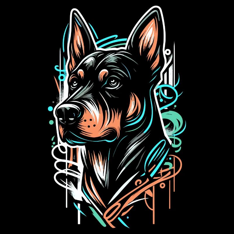 Chien graffiti
