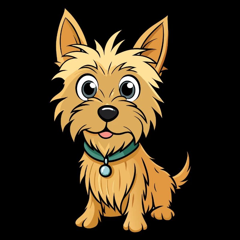 Kurioser Cairn Terrier Digitale Kunst